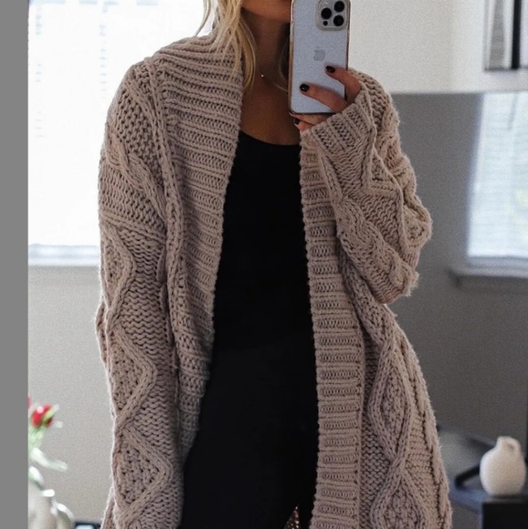 Zara Cable knit coat - Picture 7 of 11